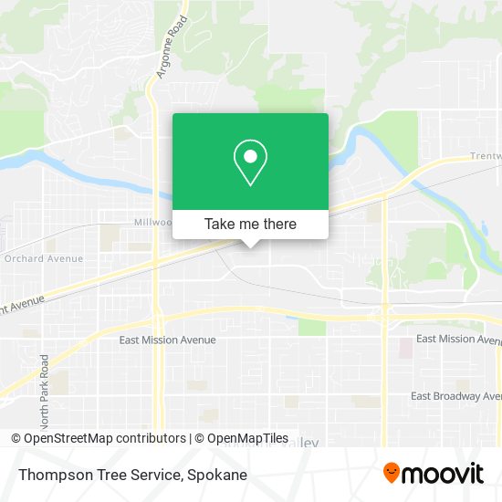 Thompson Tree Service map