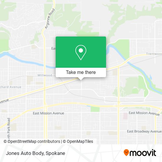 Jones Auto Body map