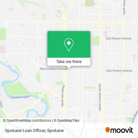 Spokane Loan Officer map