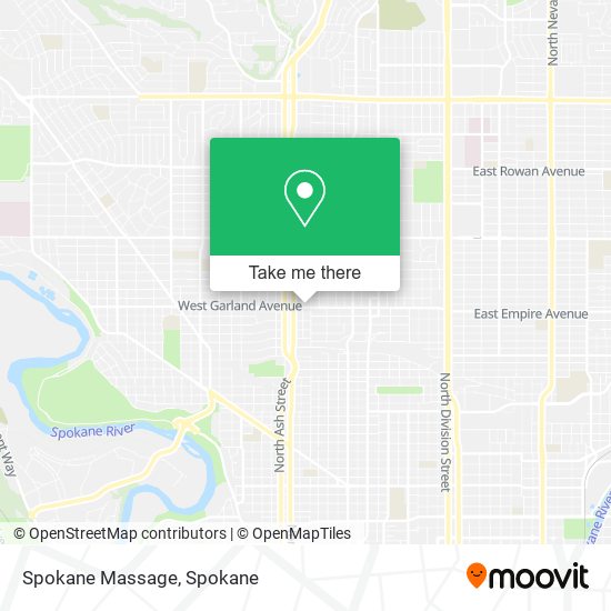 Spokane Massage map