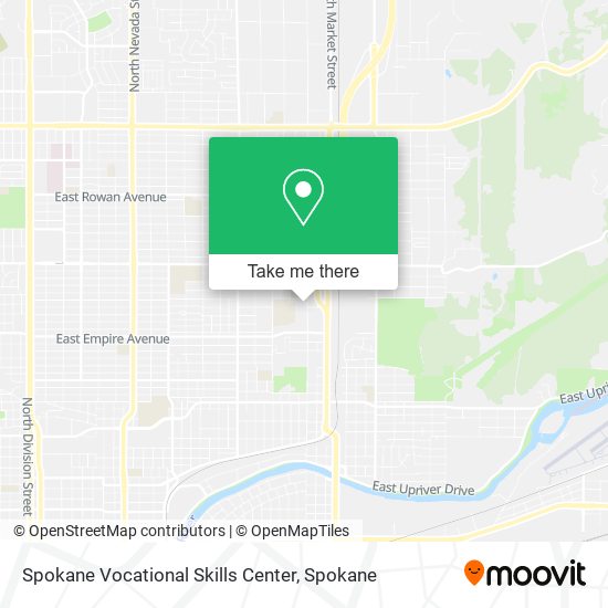 Mapa de Spokane Vocational Skills Center