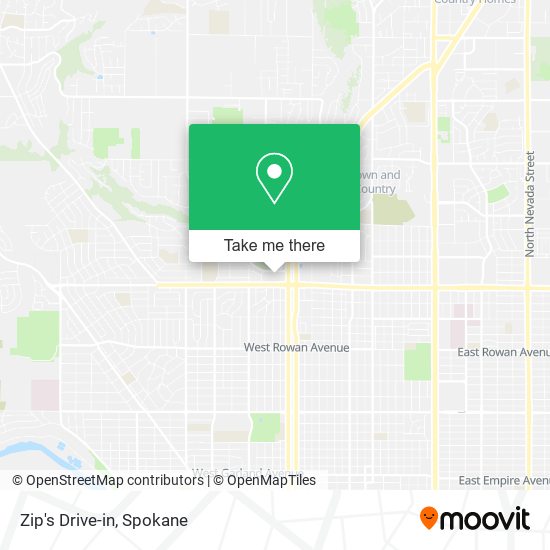 Zip's Drive-in map
