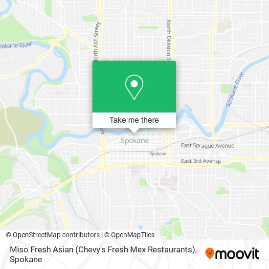 Mapa de Miso Fresh Asian (Chevy's Fresh Mex Restaurants)