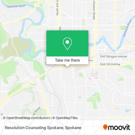 Resolution Counseling Spokane map