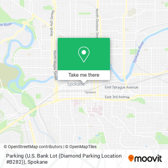 Mapa de Parking (U.S. Bank Lot (Diamond Parking Location #B282))