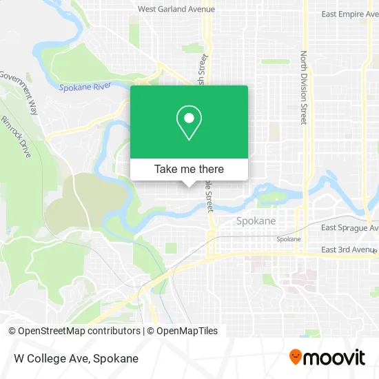 Mapa de W College Ave