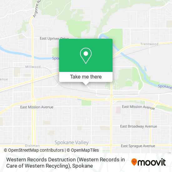 Mapa de Western Records Destruction (Western Records in Care of Western Recycling)