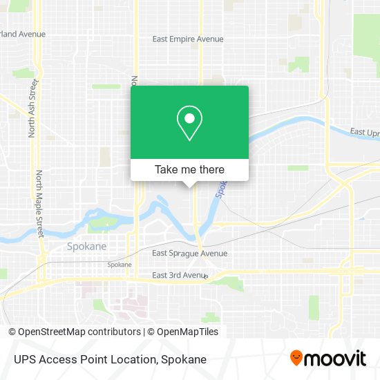 UPS Access Point Location map