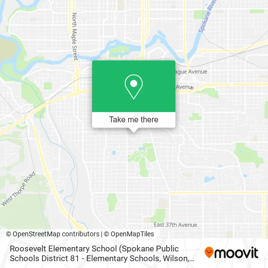 Roosevelt Elementary School map