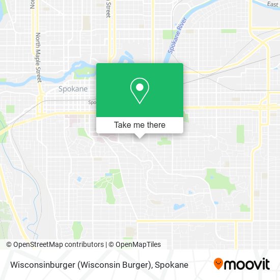 Wisconsinburger (Wisconsin Burger) map