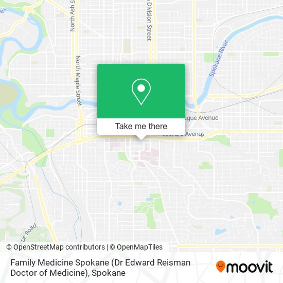 Family Medicine Spokane (Dr Edward Reisman Doctor of Medicine) map