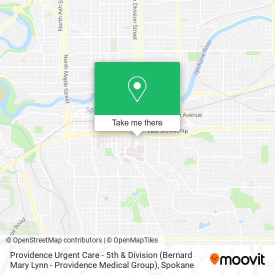 Mapa de Providence Urgent Care - 5th & Division (Bernard Mary Lynn - Providence Medical Group)