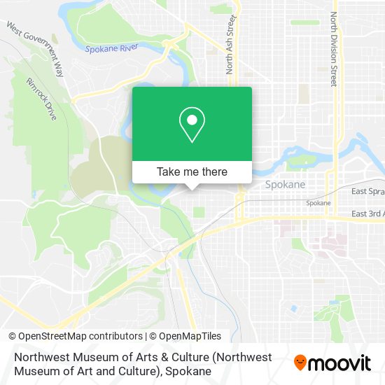 Mapa de Northwest Museum of Arts & Culture (Northwest Museum of Art and Culture)