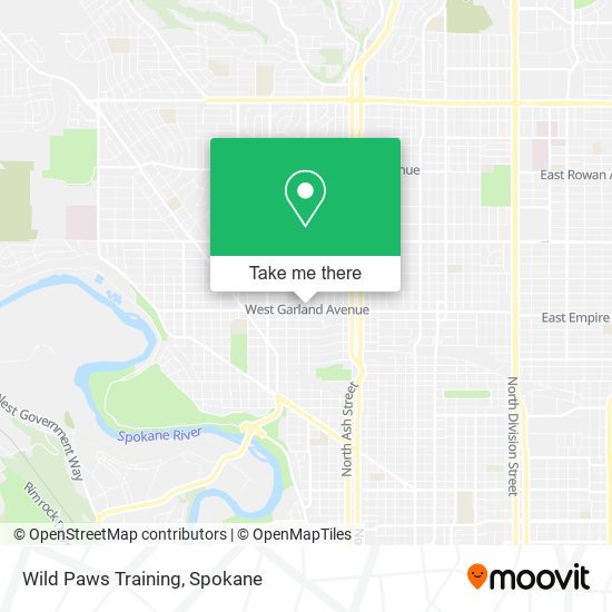 Wild Paws Training map