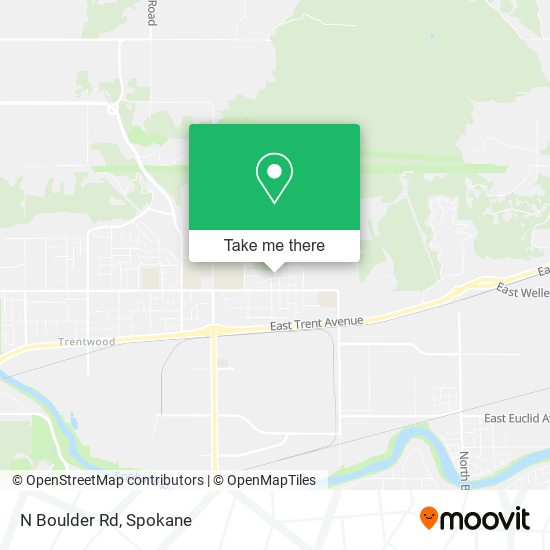 N Boulder Rd map