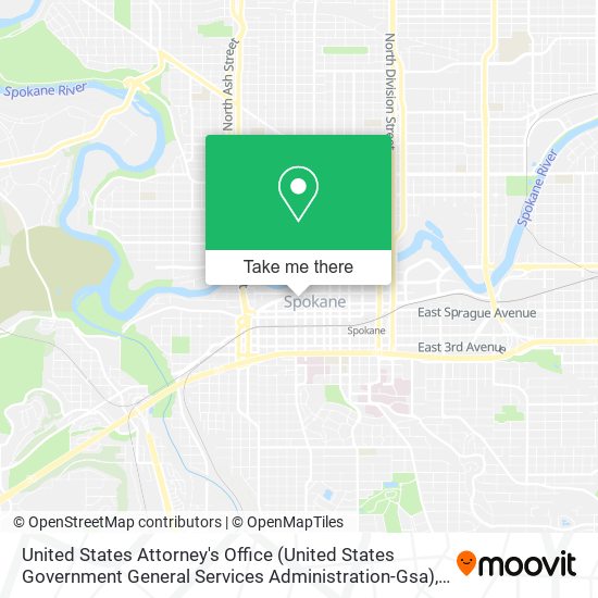 United States Attorney's Office (United States Government General Services Administration-Gsa) map