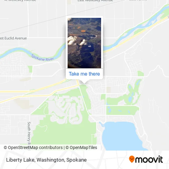Mapa de Liberty Lake, Washington