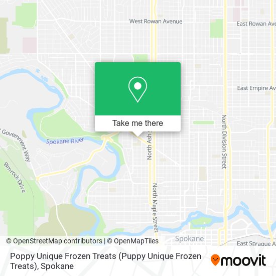 Poppy Unique Frozen Treats map