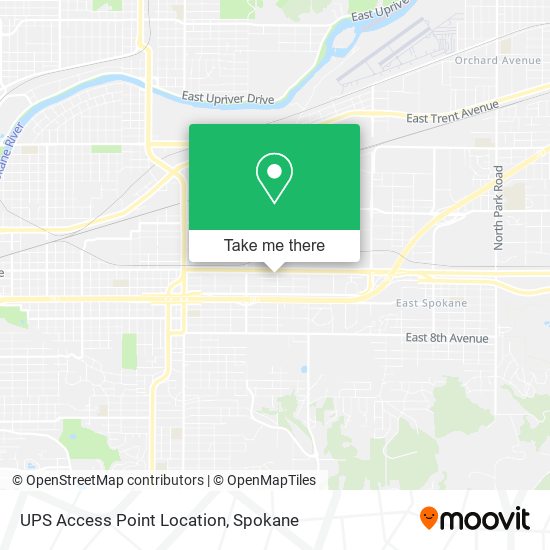 UPS Access Point Location map