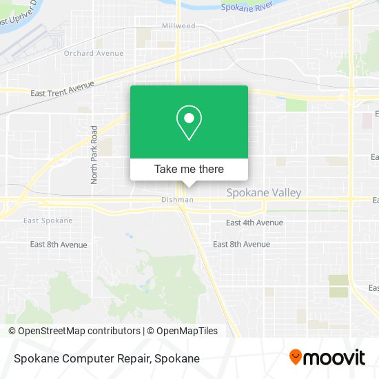 Spokane Computer Repair map