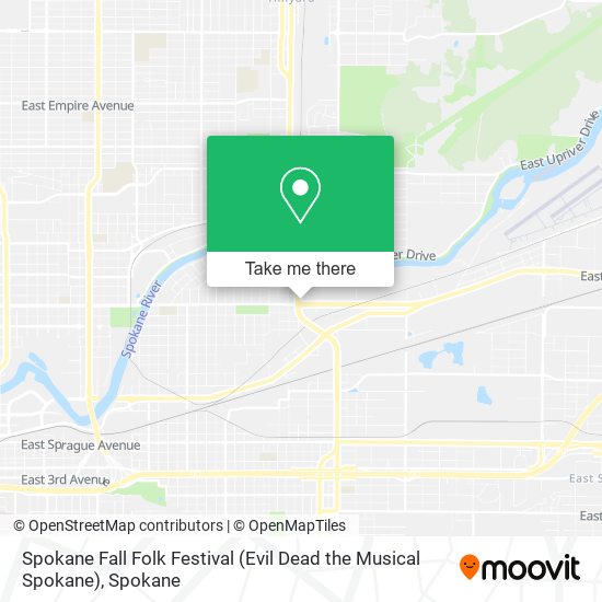 Mapa de Spokane Fall Folk Festival (Evil Dead the Musical Spokane)