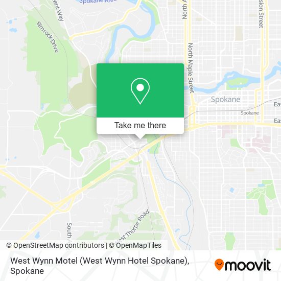 West Wynn Motel (West Wynn Hotel Spokane) map