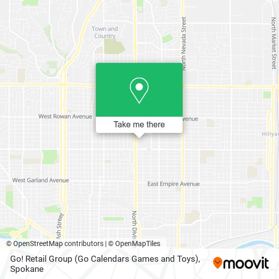 Mapa de Go! Retail Group (Go Calendars Games and Toys)