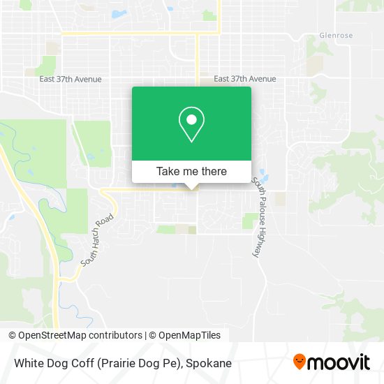 White Dog Coff (Prairie Dog Pe) map