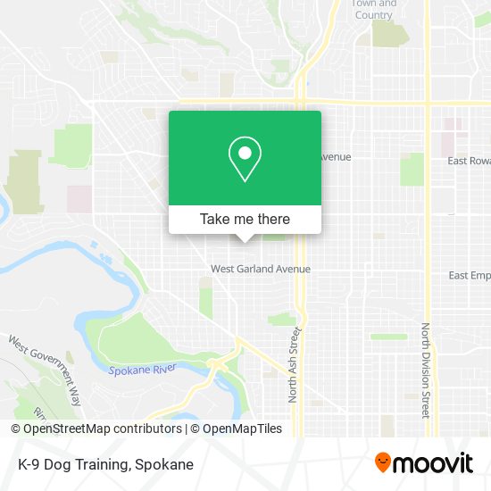 K-9 Dog Training map