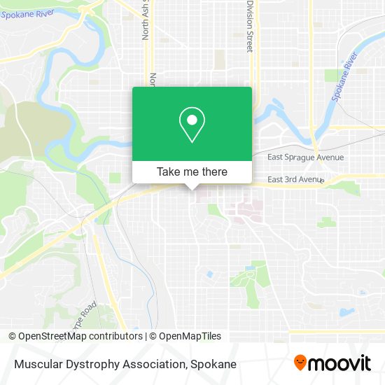 Muscular Dystrophy Association map