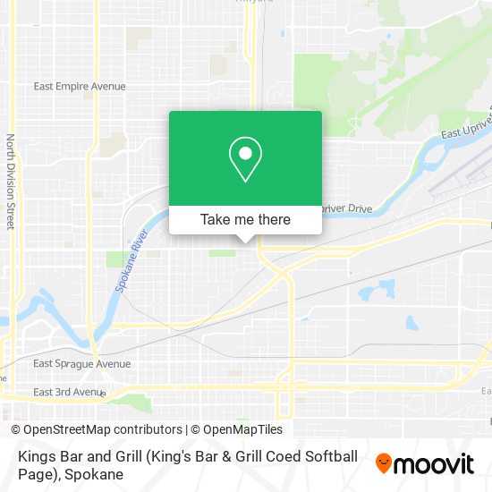 Mapa de Kings Bar and Grill (King's Bar & Grill Coed Softball Page)