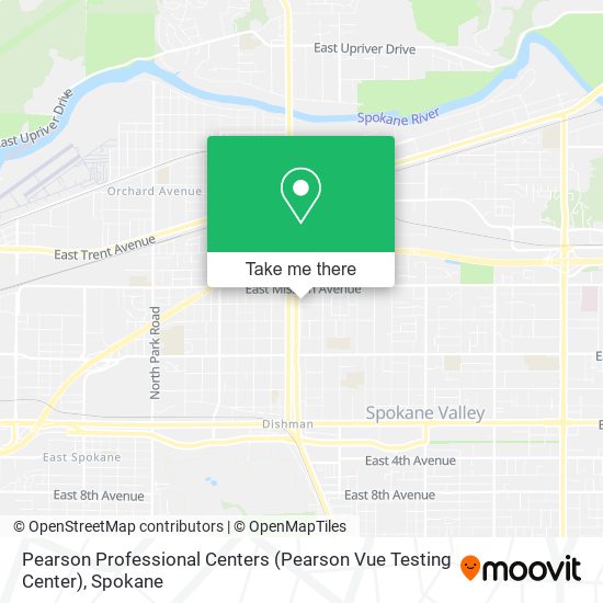 Mapa de Pearson Professional Centers (Pearson Vue Testing Center)