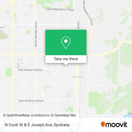 N Cook St & E Joseph Ave map