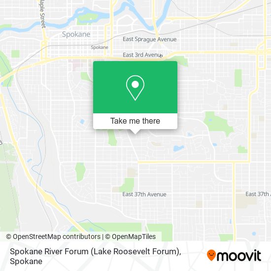 Mapa de Spokane River Forum (Lake Roosevelt Forum)