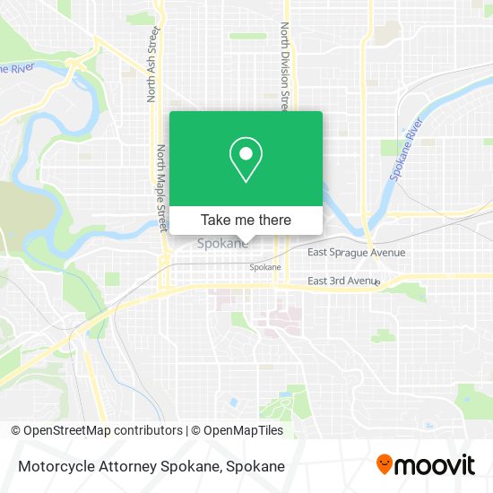 Mapa de Motorcycle Attorney Spokane