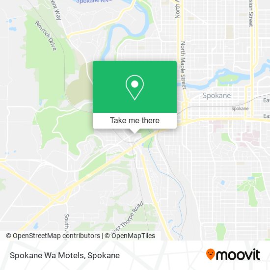 Spokane Wa Motels map
