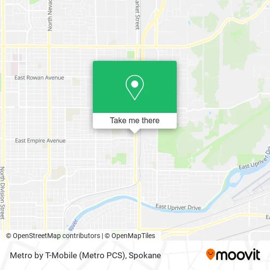 Mapa de Metro by T-Mobile (Metro PCS)