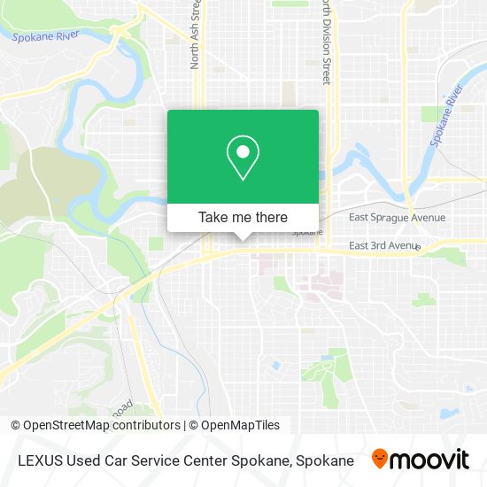 LEXUS Used Car Service Center Spokane map