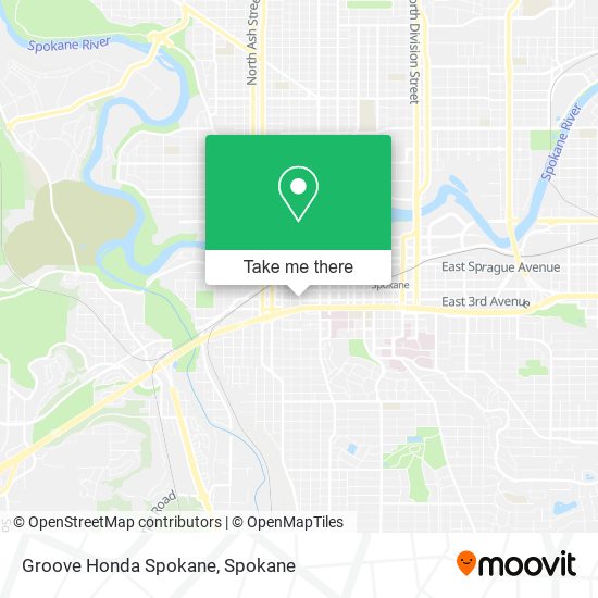 Groove Honda Spokane map