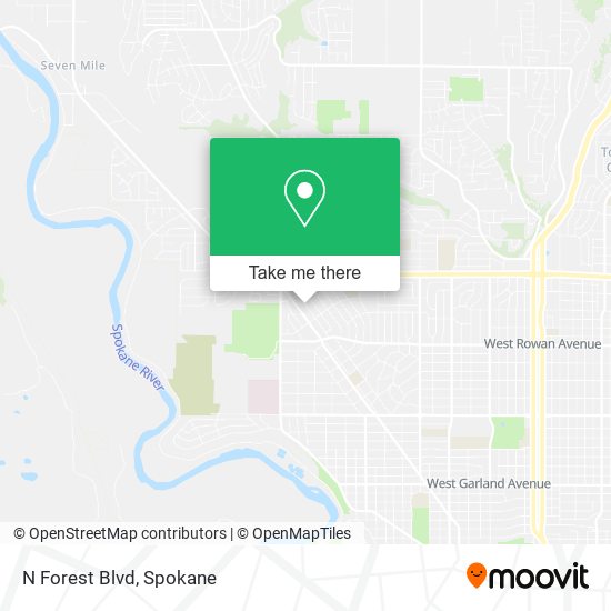 N Forest Blvd map