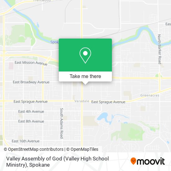 Mapa de Valley Assembly of God (Valley High School Ministry)