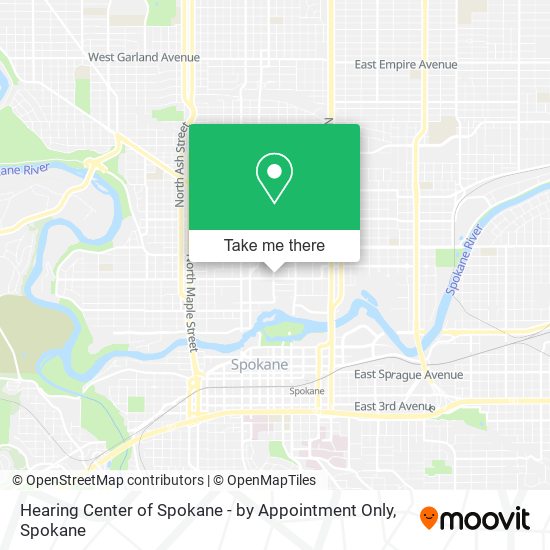 Hearing Center of Spokane - by Appointment Only map