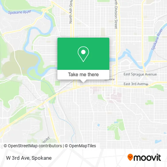 W 3rd Ave map