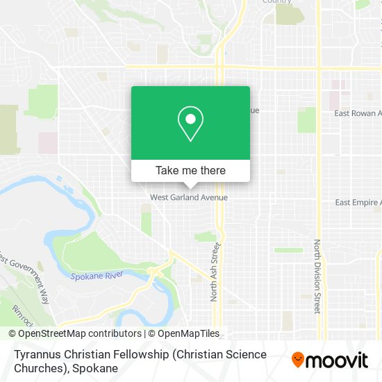 Mapa de Tyrannus Christian Fellowship (Christian Science Churches)