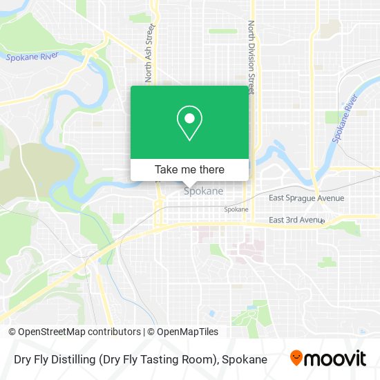 Mapa de Dry Fly Distilling (Dry Fly Tasting Room)