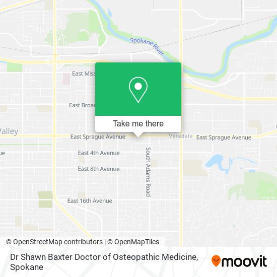 Mapa de Dr Shawn Baxter Doctor of Osteopathic Medicine