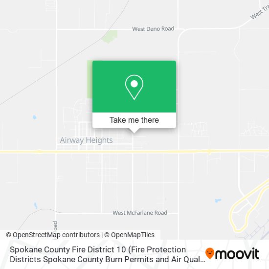 Mapa de Spokane County Fire District 10