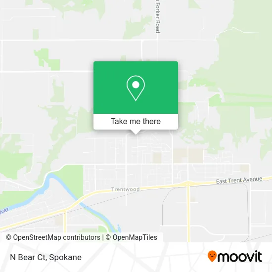 N Bear Ct map