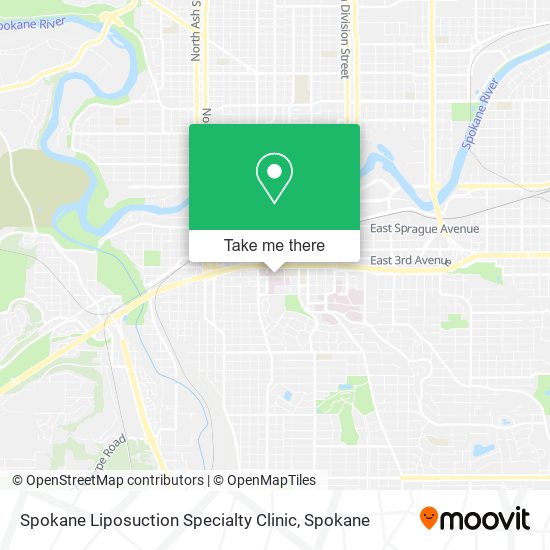 Mapa de Spokane Liposuction Specialty Clinic