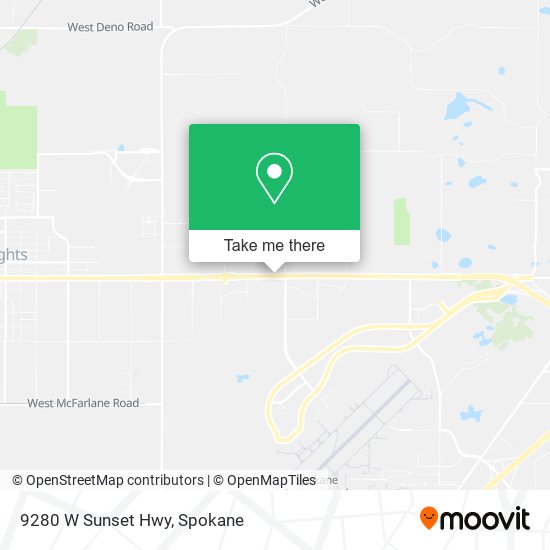 Mapa de 9280 W Sunset Hwy